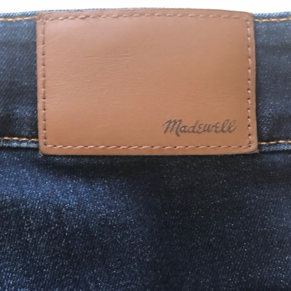 Madewell Jeans Womens 35T Blue  Tall Curvy High Rise Skinny Dark Wash‎ Stretch - Picture 3 of 14